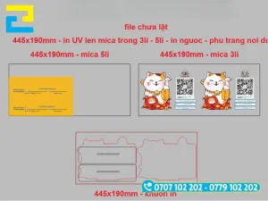 Đội ngũ thiết kế In Ấn 2H lên file để in standee để bàn theo yêu cầu