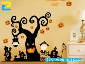 Mẫu 6: Decal dán tường Halloween trang trí phòng