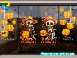 Báo giá in decal trắng, decal trong Halloween