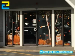 Sticker, decal dán kính và dán tường Halloween