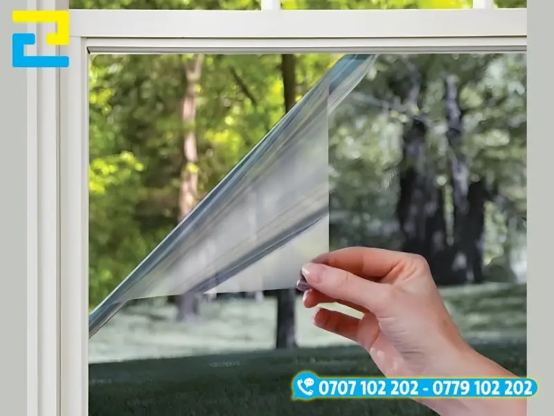 Decal trong dán kính được làm bằng nhựa trong suốt