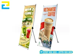 Mẫu standee chữ X
