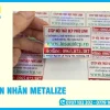 Xưởng In Nhãn Metalize Ép Kim Cao Cấp, Giá Tốt Tại TP.HCM