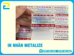 Xưởng In Nhãn Metalize Ép Kim Cao Cấp, Giá Tốt Tại TP.HCM