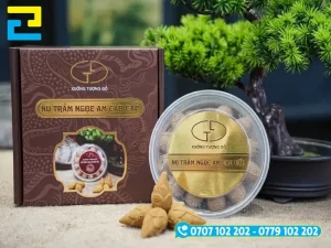 Mẫu nhãn decal xi vàng với sắc kim loại ấm, tăng độ nhận diện cho các dòng sản phẩm phân khúc cao cấp