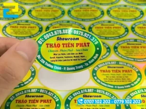 Tem hologram 7 màu thay đổi sắc độ theo góc nhìn, tích hợp tính năng bảo mật và chống hàng giả