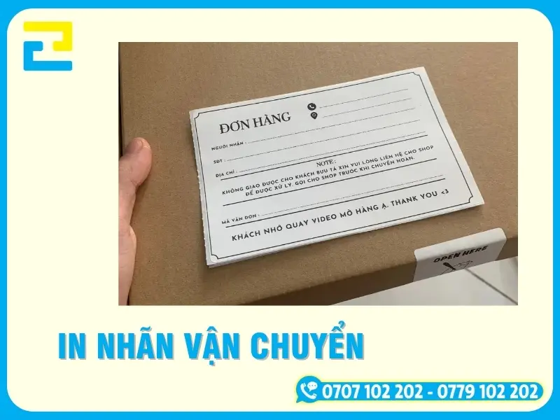 In Nhãn Vận Chuyển Hàng Rẻ Bền, Chống Nước, Theo Yêu Cầu