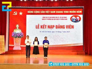 Mẫu phông nền cho lễ kết nạp Đảng viên mới, chất liệu xuyên sáng tốt