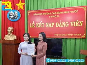 Mẫu phông nền cho lễ kết nạp Đảng viên mới