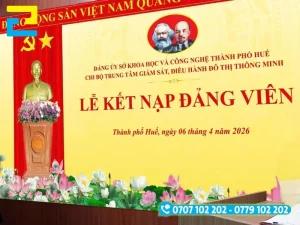 Kích thước phông nền cần có sự cân xứng với không gian xung quanh
