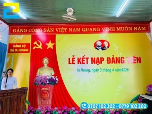 In Ấn Quảng Cáo 2H nhận in backdrop, phông nền theo yêu cầu khách hàng, không giới hạn số lượng