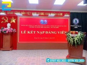Mẫu phông nền cho lễ kết nạp Đảng viên mới