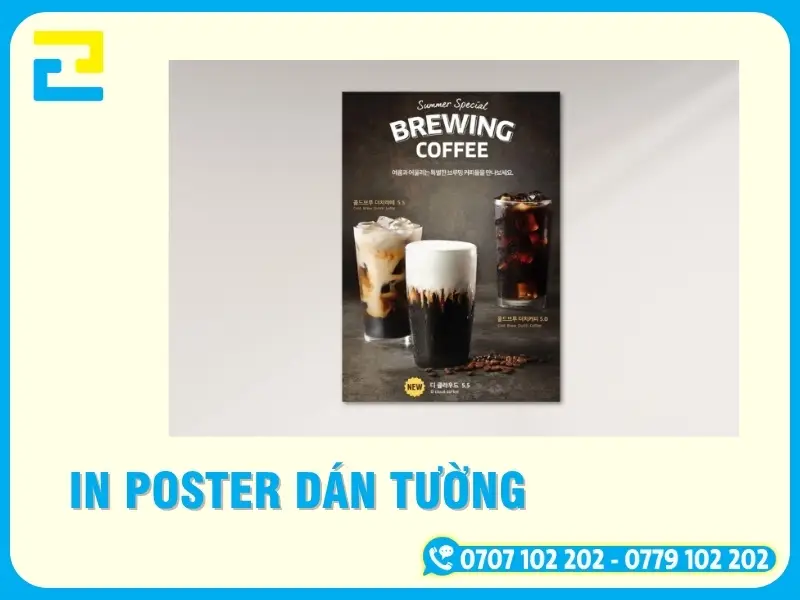 Bảng Giá In Poster Dán Tường Theo Yêu Cầu, Lấy Ngay