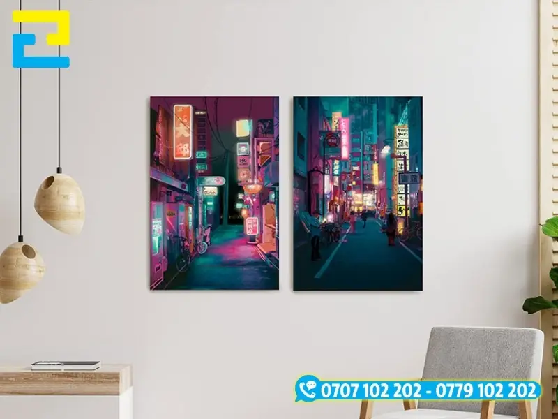 In poster dán tường trang trí không gian, tăng tính thẩm mỹ
