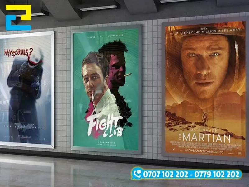 In poster dán tường rạp phim, quảng bá phim