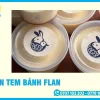 In Tem Bánh Flan Theo Yêu Cầu, Sắc Nét, Chống Nước Tại TP.HCM