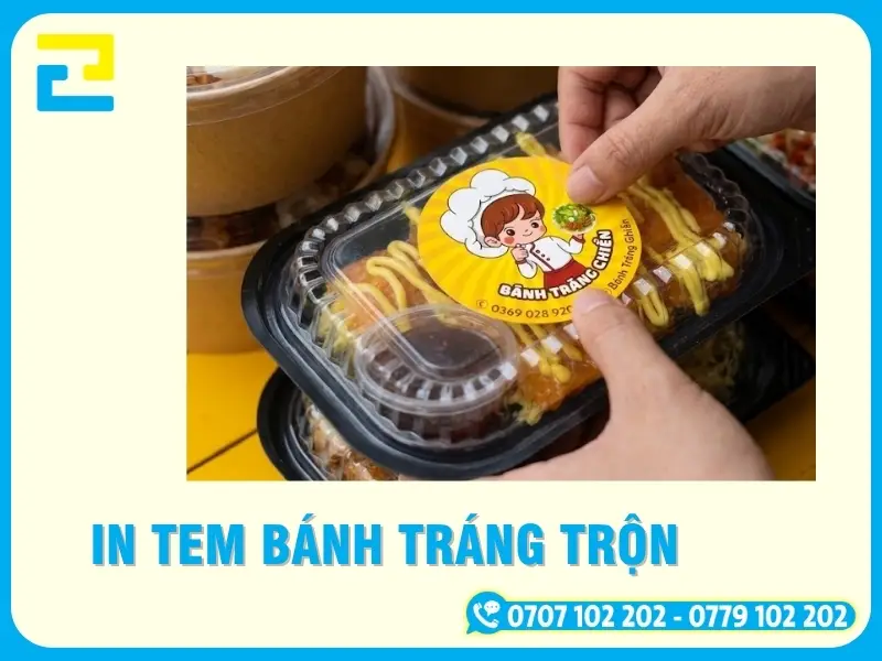 In Tem Bánh Tráng Trộn Bắt Mắt, Chống Nước, Giao Toàn Quốc
