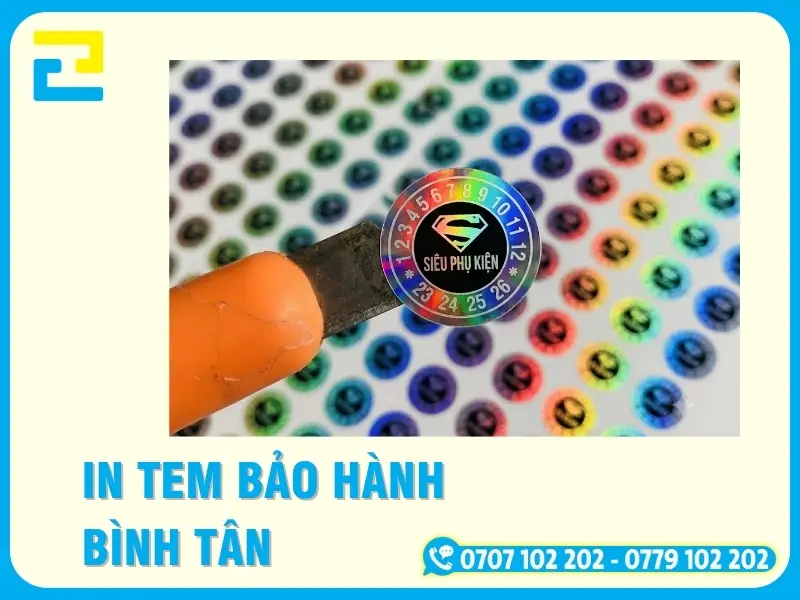 In Tem Bảo Hành Bình Tân Giá Rẻ, Uy Tín, Giao Toàn Quốc