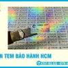 In Tem Bảo Hành HCM Giá Rẻ Tại Xưởng, In Nhanh, Giao Ngay