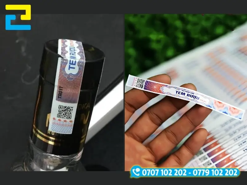 Các mẫu tem bảo hành phổ biến bao gồm tem hologram 7 màu, tem xi bạc, tem niêm phong và tem in UV