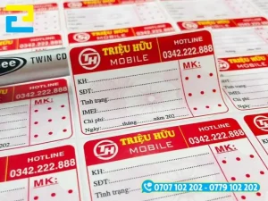 Quy trình 5 bước từ khâu tiếp nhận thông tin, thiết kế mẫu, sản xuất đến bàn giao tem bảo hành tại In Ấn 2H