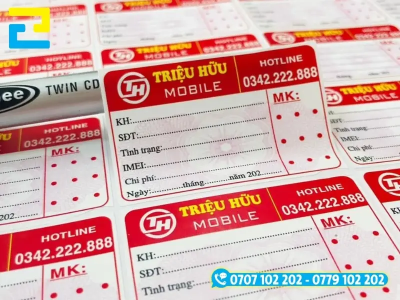 Quy trình 5 bước từ khâu tiếp nhận thông tin, thiết kế mẫu, sản xuất đến bàn giao tem bảo hành tại In Ấn 2H