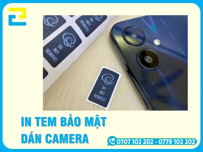 In Tem Bảo Mật Dán Camera Theo Yêu Cầu, Giá Tốt Tại TP.HCM