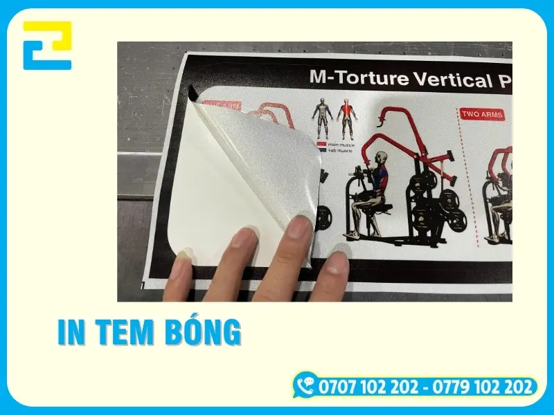 In Tem Bóng Giá Rẻ Tại TP.HCM, Sắc Nét, Chống Nước Bền Màu