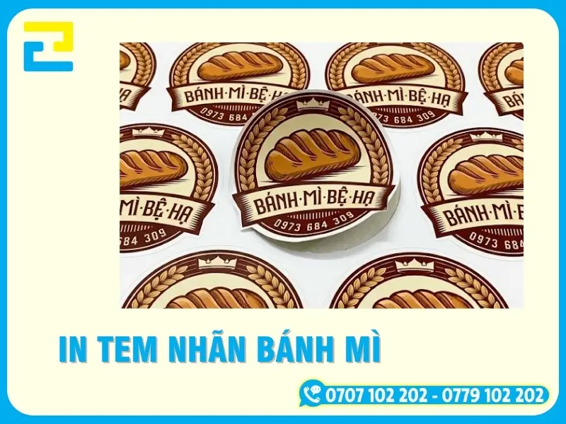 In Tem Nhãn Bánh Mì Chống Dầu, Giao Nhanh Tại TP.HCM