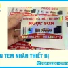 In Tem Nhãn Thiết Bị, Máy Móc Giá Rẻ, Chống Bong, Siêu Bền