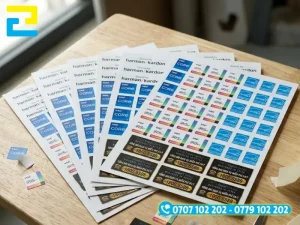 Gia công cán màng bảo vệ và cắt bế định hình chi tiết giúp tem nhãn thiết bị bền và đẹp hơn