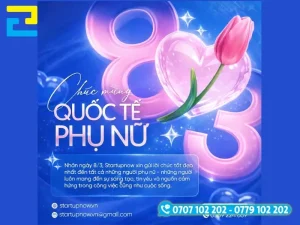 Mẫu 11: Phông nền 8/3 được thiết kế với kiểu chữ nghệ thuật, có tông màu xanh - hồng, hình ảnh viền hoa hồng và ngày được thiết kế đẹp bắt mắt, cùng thông điệp lời chúc ý nghĩa