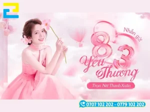Nếu quý khách đã có sẵn mẫu thiết kế file in backdrop 8/3 đẹp đạt chuẩn, thời gian in ấn sẽ được rút ngắn