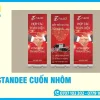 Báo Giá Standee Cuốn Nhôm, Mọi Kích Thước, Miễn Phí Thiết Kế