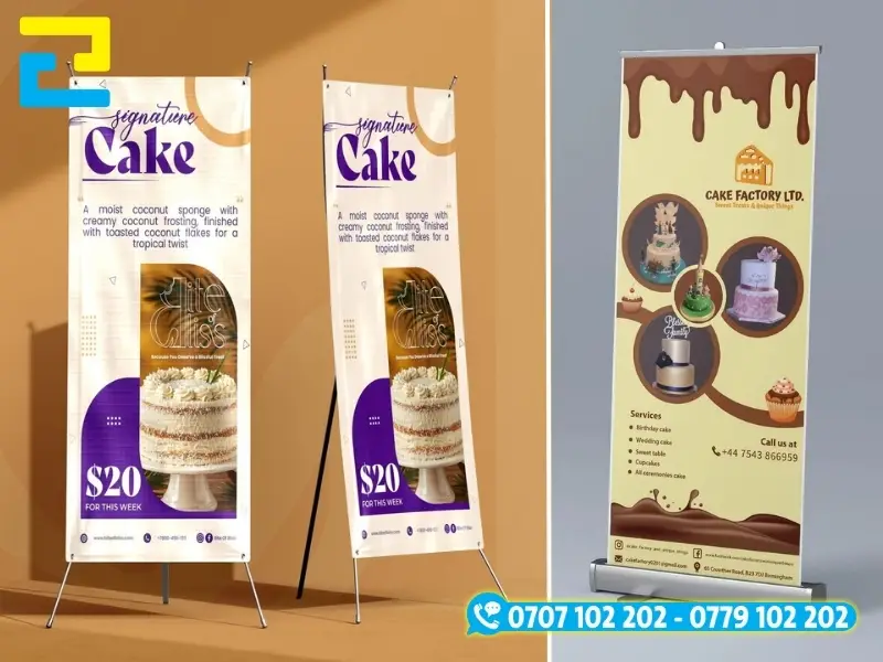 Standee thường được đặt trưng bày trước cửa hàng, nhà hàng và các sự kiện ngoài trời