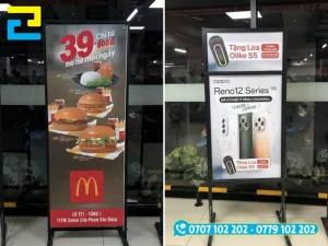 Xưởng In Ấn 2H gia công và giao tận nơi các loại standee ngoài trời tại TP.HCM và Bình Dương