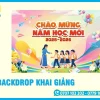 Mẫu In Backdrop Khai Giảng Đẹp, Trang Trọng, Hiện Đại 2026