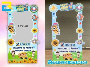 In Ấn 2H thiết kế backdrop theo yêu cầu, chất liệu in cao cấp với giá rẻ tại xưởng