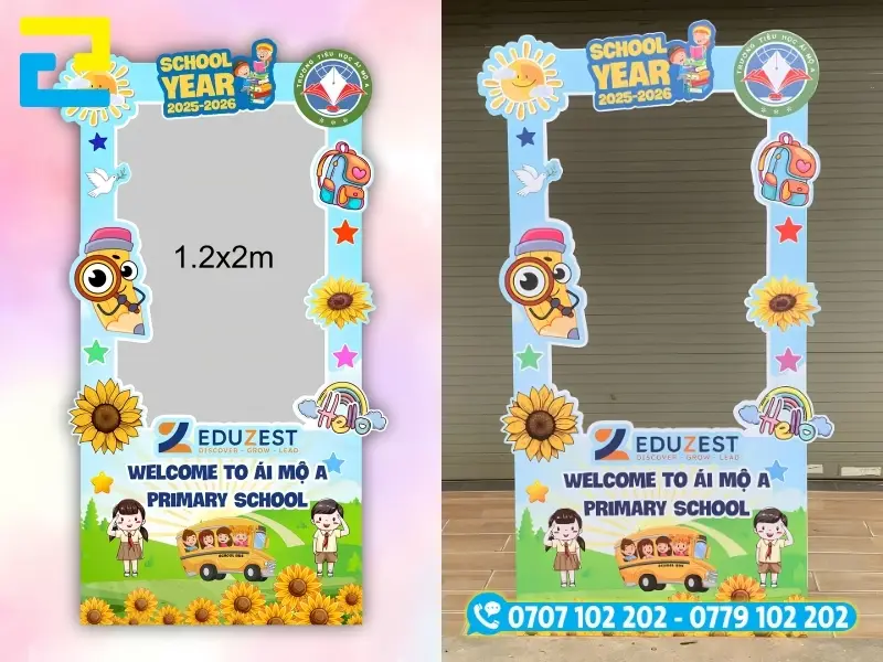 In Ấn 2H thiết kế backdrop theo yêu cầu, chất liệu in cao cấp với giá rẻ tại xưởng
