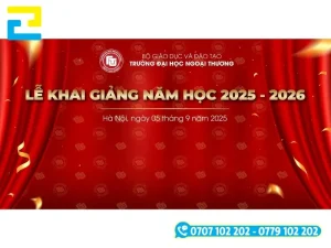 In backdrop, background khai giảng đẹp giúp nâng cao tính chuyên nghiệp