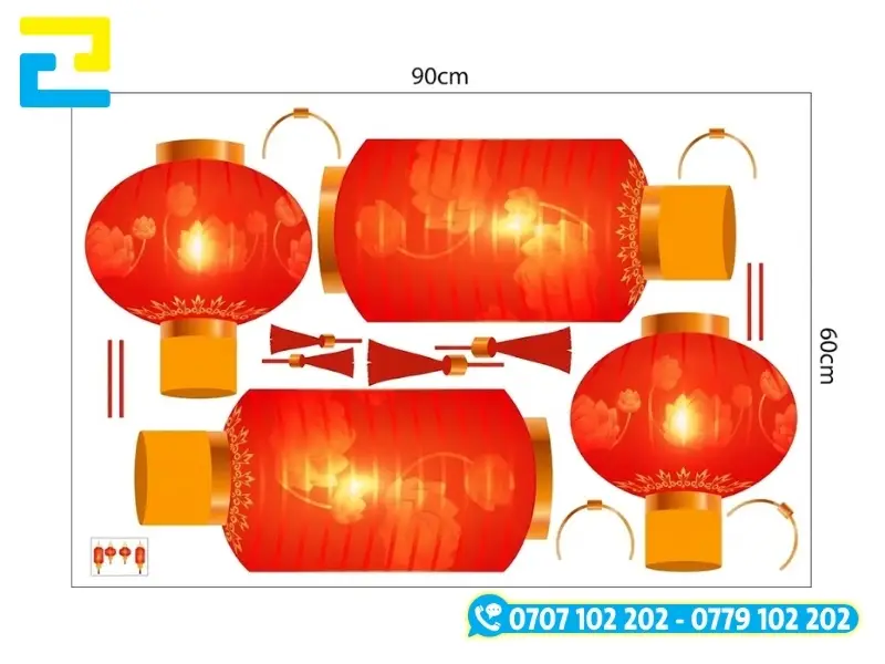 Decal đèn lồng