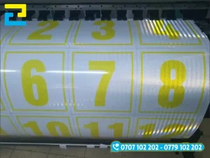Côgn nghệ in UV decal phản quang cho đường in sắc nét, hình ảnh hiển thị rõ ràng