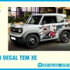 In Decal Tem Xe Theo Yêu Cầu, Giá Rẻ, Thiết Kế Miễn Phí