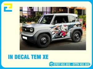 In Decal Tem Xe Theo Yêu Cầu, Giá Rẻ, Thiết Kế Miễn Phí
