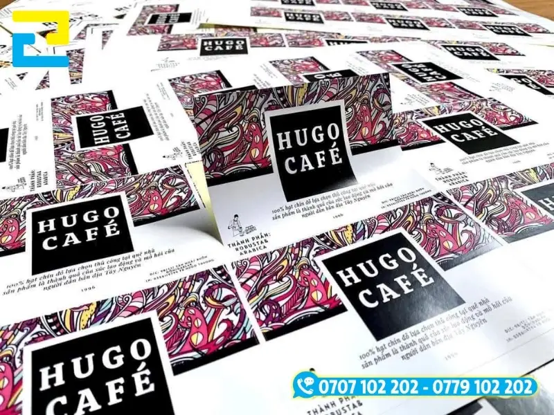 Quy trình đặt in tem cà phê tại In Ấn 2H với 6 bước tiêu chuẩn