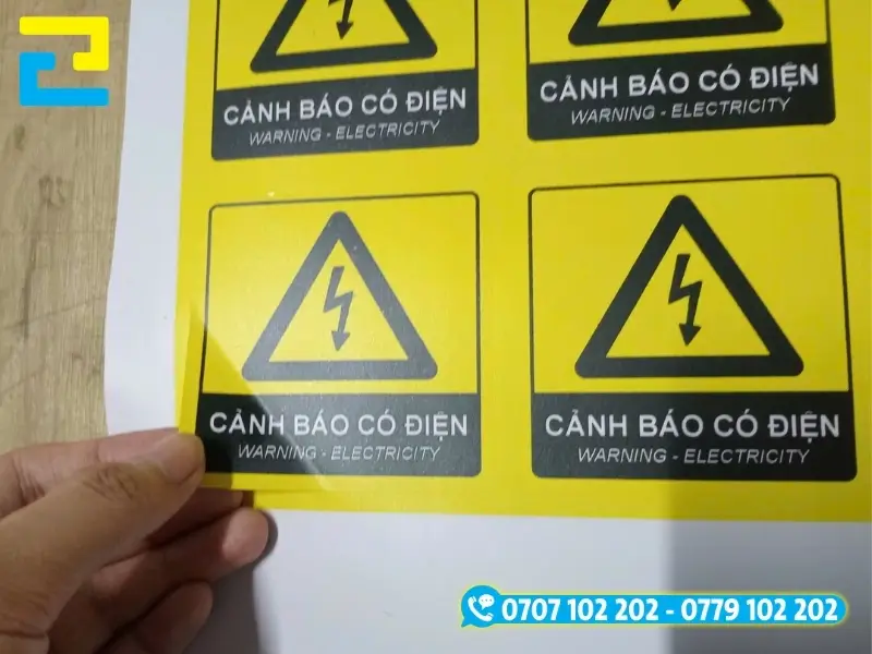 Quy trình đặt in tem cảnh báo tại In Ấn 2H 6 bước nhanh chóng