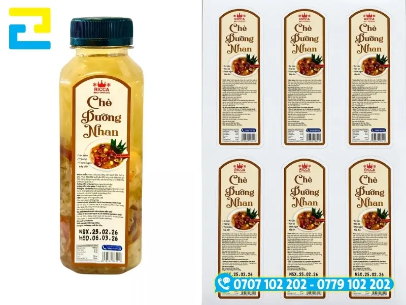 Tem chè dưỡng nhan cần hiển thị đầy đủ thông tin thành phần, hạn sử dụng