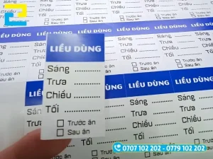 Quy trình tiếp nhận file thiết kế, in ấn và bế demi tem chia liều tại xưởng In Ấn 2H