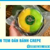In Tem Dán Bánh Crepe Chịu Lạnh, Không Lem, Giá Xưởng TP.HCM