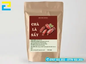 Tem decal sữa PVC cán màng in sắc nét cho bao bì chà là sấy khô